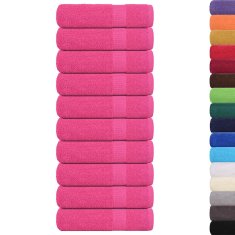 Vidaxl Brisače za tuširanje 10 kos roza 70x140 cm 360 gsm 100% bombaž