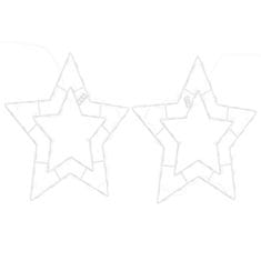 Vidaxl Božična luči Star Silhouette 2 kosa 50 LEDs toplo bela
