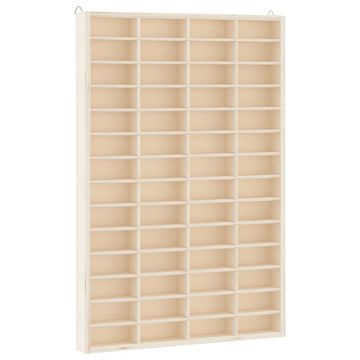 Vidaxl Lesena zbirateljska vitrina s 56 predelki 40 x 4,5 x 60 cm