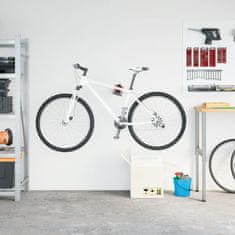 Vidaxl Bike Repair Stand Wall Mounted zložljivo rdeče in črno jeklo