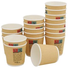 Vidaxl Papirnate skodelice za kavo 1000 kosov 4oz 100ml Brown