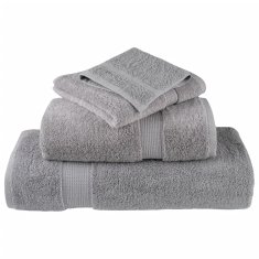 Vidaxl Premium kopalne brisače SOLUND 4 kosa siva 100x150 cm 600 gsm