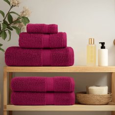 Vidaxl Premium brisače SOLUND 10 kos bordo 50x100 cm 600 g/m2