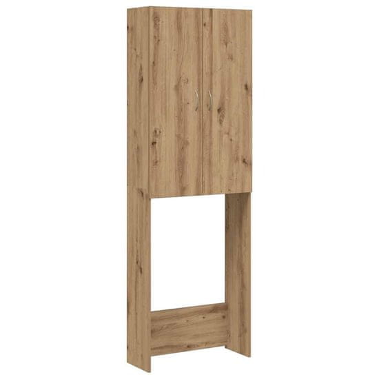 Vidaxl Omara za pralni stroj artisan hrast 64x25,5x190 cm