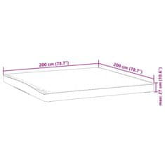 Vidaxl Zaščita za žimnico bela 200x200 cm vodoodporne