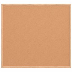 Vidaxl Tabla iz plute z okvirjem iz masivnega borovega lesa 60x55 cm