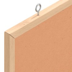 Vidaxl Tabla iz plute z okvirjem iz masivnega borovega lesa 60x55 cm