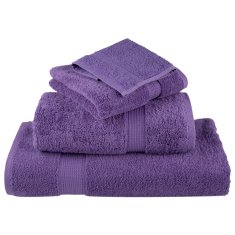 Vidaxl Premium brisače SOLUND 10 kos vijolična 70x140cm 600 g/m2