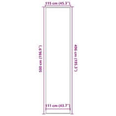Vidaxl vidaXL Predpražnik antracit 115x500 cm