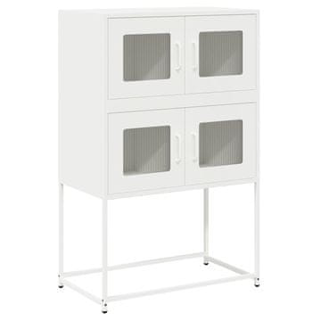 Vidaxl Highboard White 68x39x107 cm Steel