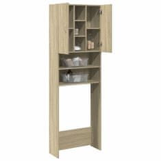 Vidaxl Omara za pralni stroj sonoma hrast 64x25,5x190 cm