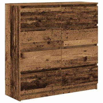 Vidaxl Komoda starinski les 100x35x99 cm inženirski les