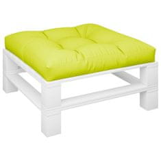 Vidaxl Blazina za kavč iz palet svetlo zelena 70x70x12 cm