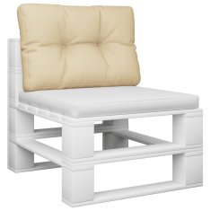 Vidaxl Blazina za kavč iz palet bež 60x40x12 cm