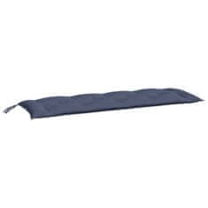 Vidaxl Blazina za vrtno klop mornarsko modra 150x50x7cm oxford tkanina