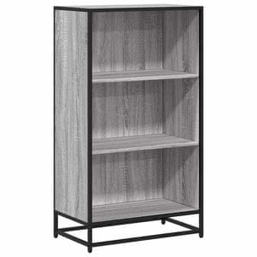 Vidaxl Knjižna omara siva sonoma 60x35x107,5 cm