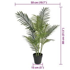Vidaxl Umetna palma zelena 80 cm PP