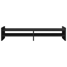 Vidaxl Stojalo za zaslon črna 100x27x20 cm inženirski les