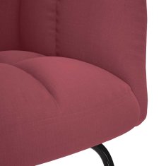Vidaxl Gugalni stol vinsko rdeče blago