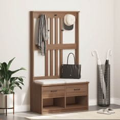 Vidaxl Drevo za dvorano SANDENS 87x40x159,5 cm masivni les bora