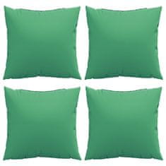 Vidaxl Blazine za kavč 4 kosi zelene 50x50 cm blago
