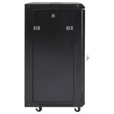 Vidaxl Omrežna omarica 15U 19 IP20 črna 53x40x80 cm