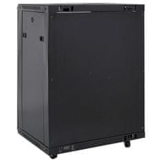 Vidaxl Omrežna omarica 15U 19 IP20 črna 53x40x80 cm