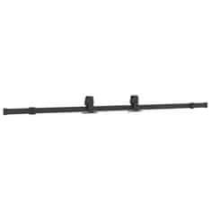 Vidaxl Komplet opreme za drsna vrata 183 cm jeklo črne barve