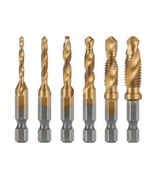 GEKO G38136 Komplet 6-delnih svedrov za navoj HSS M3-M10