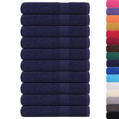 Vidaxl Brisače za savno 10 kos modra 80x200 cm 360 g/m² 100% bombaž