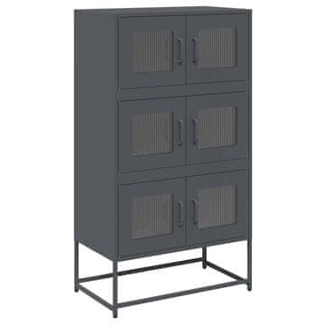 Vidaxl Highboard Antracit 68x39x123 cm Jeklo