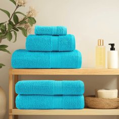Vidaxl Premium brisače SOLUND 10 kos turkizna 100x200 cm 600 gsm