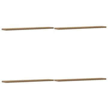 Vidaxl Knjižne police 4 kosi artisan hrast 60x10x1,5 cm inženirski les