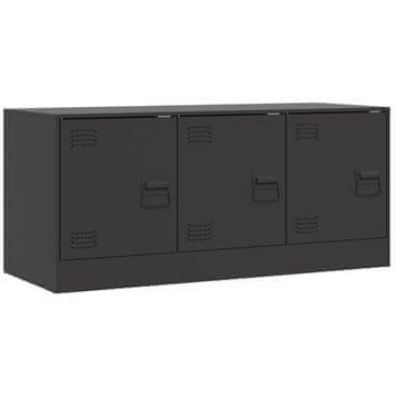 Vidaxl TV omarica črna 99x39x44 cm jeklo