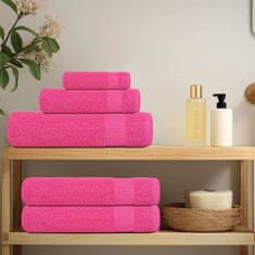 Vidaxl Brisače za roke 10 kos roza 50x100 cm 360 gsm 100% bombaž