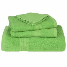 Vidaxl Brisače 2 kos zelena 100x200 cm 360 gsm 100% bombaž