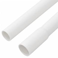 Vidaxl Kabelska cev s sponkami Ø16mm 30 m PVC