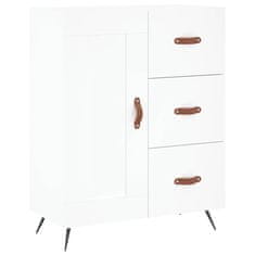 Vidaxl Komoda bela 69,5x34x90 cm inženirski les