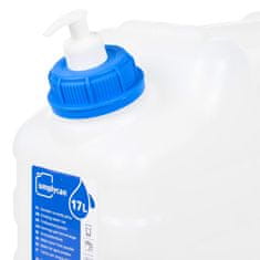 Vidaxl Posoda za vodo s pipo in dozirnikom za milo 15 L plastika