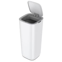 Vidaxl Senzorski koš za smeti Morandi 30 L bel