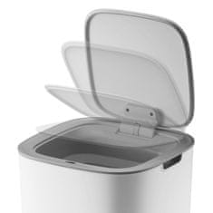 Vidaxl Senzorski koš za smeti Morandi 30 L bel