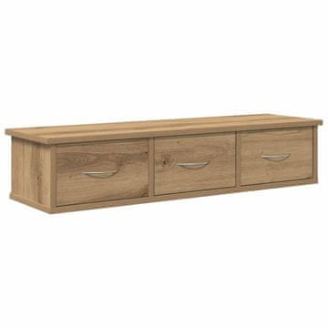 Vidaxl Stenska omarica artisian hrast 88x26x18,5 cm inženirski les