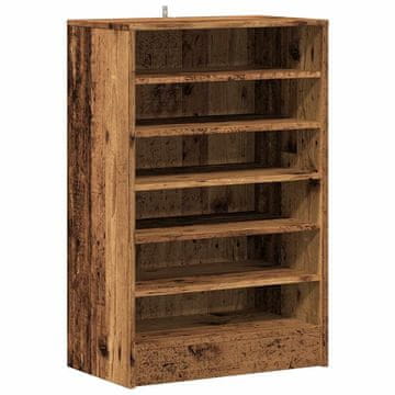 Vidaxl omara za čevlje iz starega lesa 60x35x92 cm inženirski les