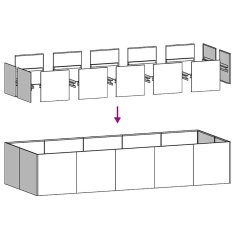 Vidaxl Sadilnik 200x80x40 cm iz nerjavečega jekla