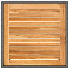Vidaxl Vrtna miza siva 90x90x75 cm poli ratan
