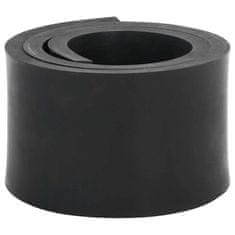 Vidaxl Gumijasti rob za snežni plug črn 120x8x1 cm