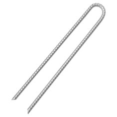 Vidaxl Klini za šotor 6 kosov U oblika 41,5 cm Ø12 mm pocinkano jeklo