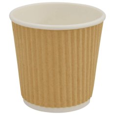 Vidaxl Papirnate skodelice za kavo 1000 kosov 4oz 100ml Brown
