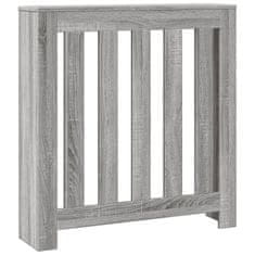 Vidaxl Pokrov za radiator siv sonoma 78x20x82 cm inženirski les
