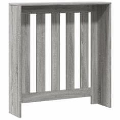 Vidaxl Pokrov za radiator siv sonoma 78x20x82 cm inženirski les